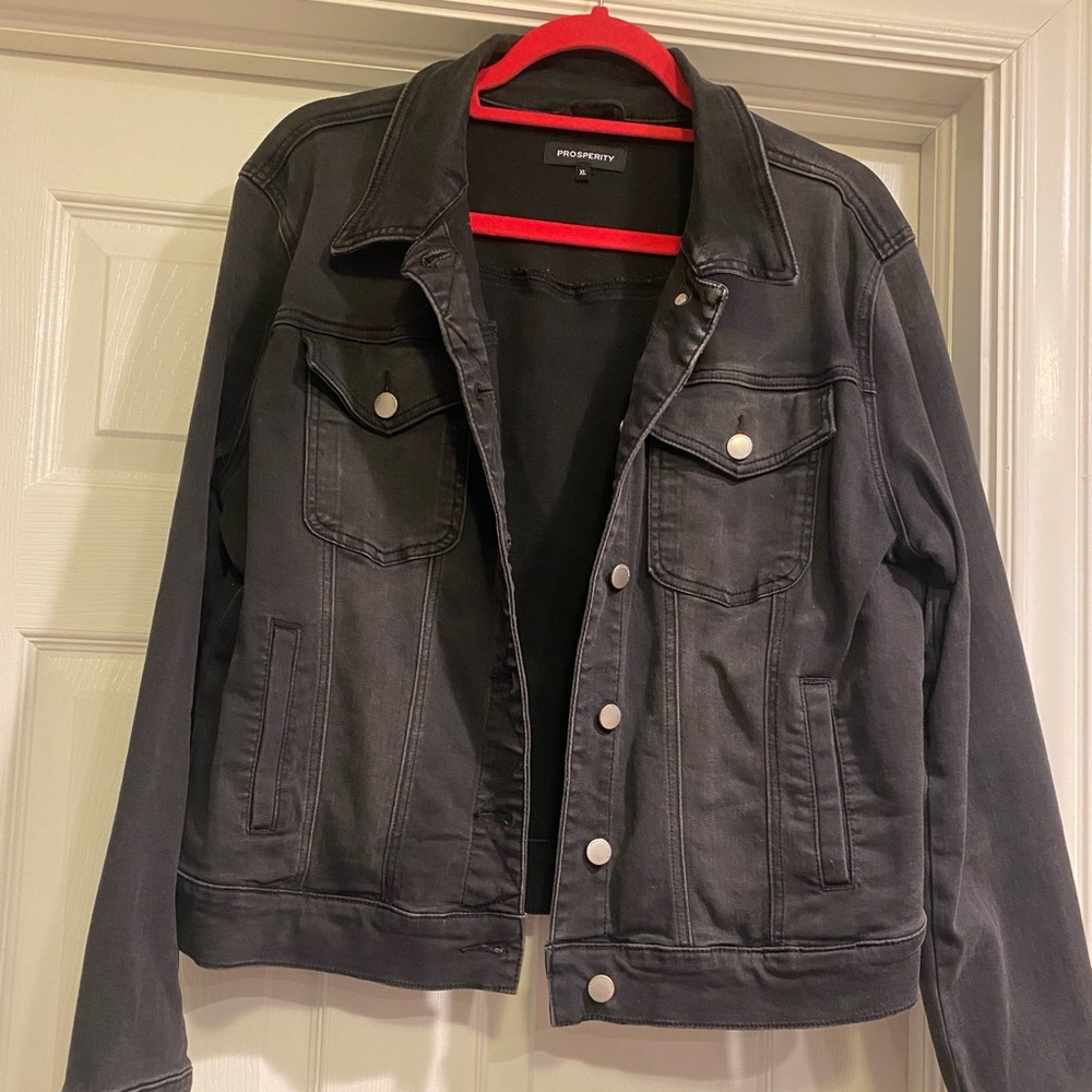 Black Prosperity Jean Jacket Size XL